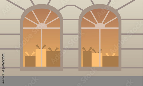 luxury fashion boutique. High-end city shopping concept.