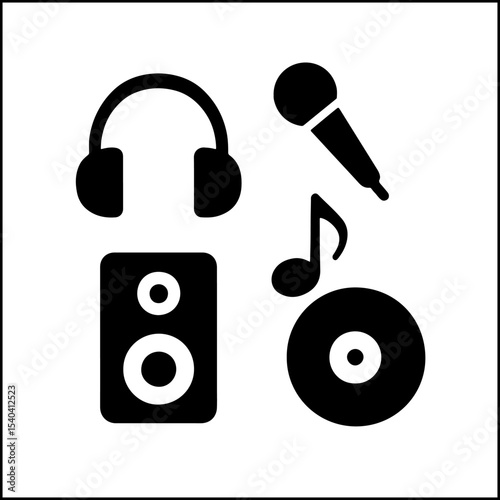 Music and audio icon collection