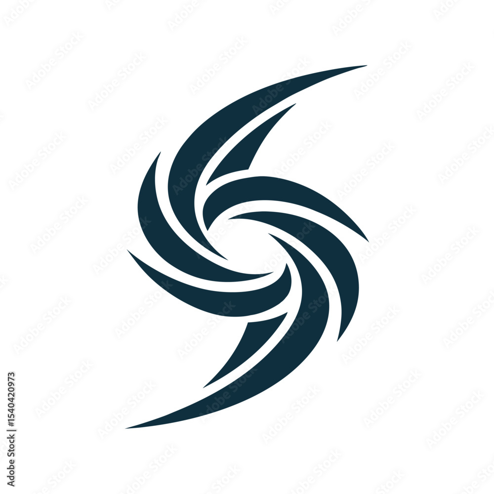 Fototapeta premium Mystical abstract mark in airokom style Vector illustration