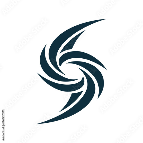 Mystical abstract mark in airokom style Vector illustration