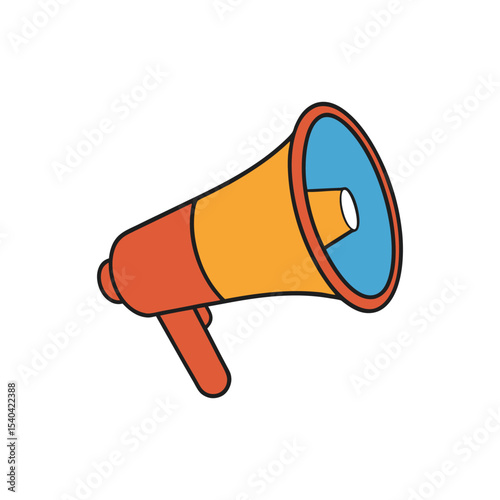 A megaphone vector art illustration