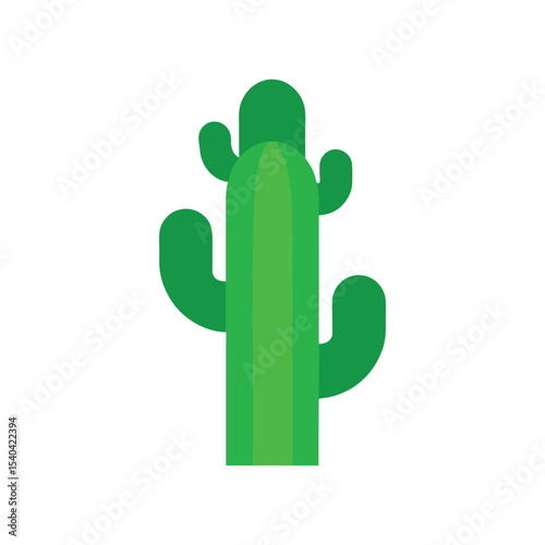Cactus colorful vector art illustration