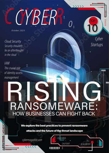 Cyber Security Magazine Cover - Ransomware Threat & Cloud Protection