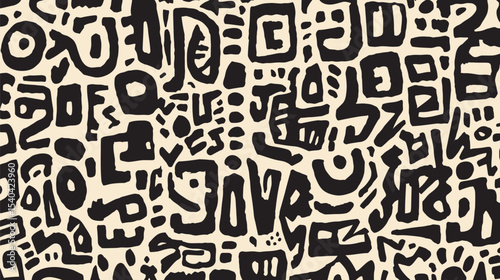 Abstract shapes create pattern on background for graphic design element