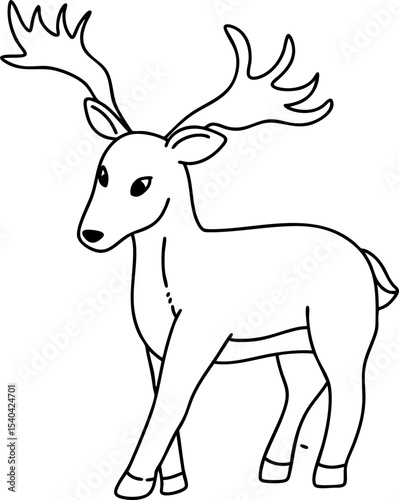 hand drawn deer