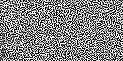 Abstract Reaction-diffusion Turing pattern natural texture gray gradient color scheme. Linear design with biological algorithm psychedelic background. Reaction-diffusion or truing patter	