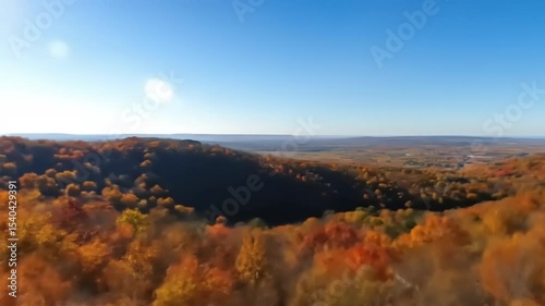Autumn Valley Panoramic View.