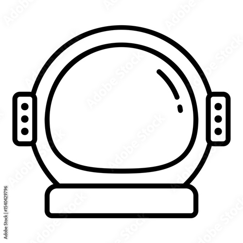 Astronaut helmet icon for space suit