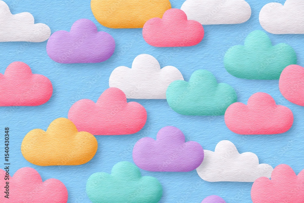 Obraz premium Colorful clouds background