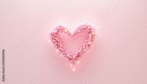 Pink Heart with Light