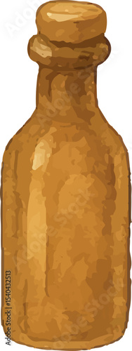 Rustic brown beer bottles with labels, perfect for craft beer packaging or brewery ads. Ideal for vintage designs, beer collections, or bar decor, showcasing traditional brewing aesthetics