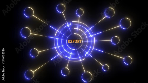 CPU AI setting software development tool. Business, modern technology, internet and networking concept World Wide Web concept Globe icon set. Networking concept. motion video 
