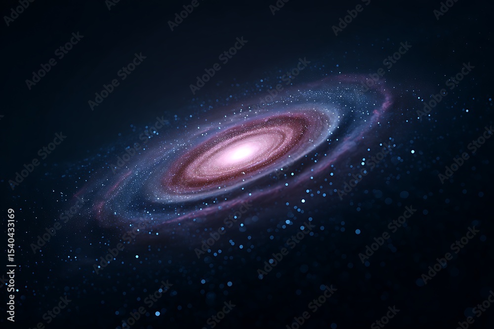 Naklejka premium Spiral galaxy in deep space