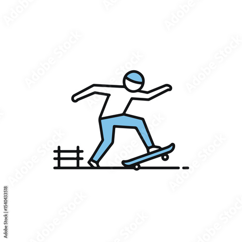 Skateboarder executing a skateboarding trick in a park, showcasing skill and agility.