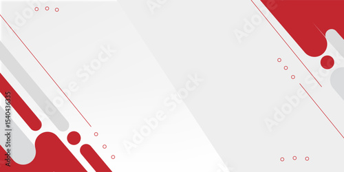 Abstract red and white with stripe line on gradient white background