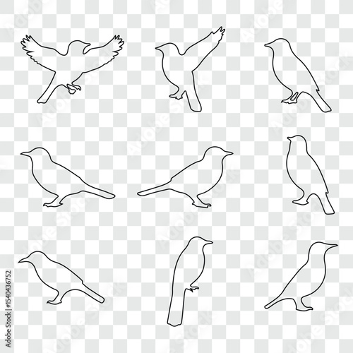 Flat and Minimal crow icon vector illustration isolated on white background an bart icon