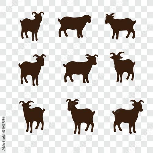 Cute facial expression icon of the sheep
