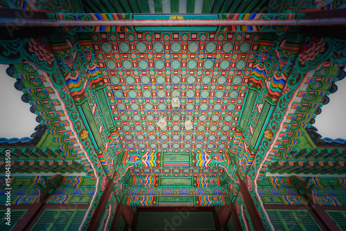 Changdeokgung Palace of Joseon, Beautiful Traditional Architecture in Seoul, Republic of Korea photo