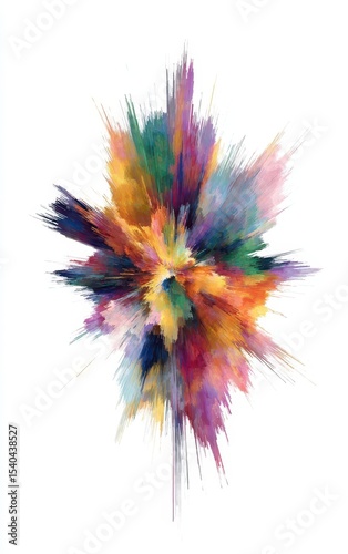 Vibrant Abstract Burst of Colorful Energy