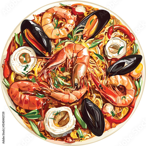 pizza with seafood