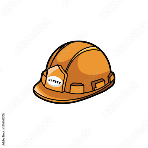 helm construction colored Vector mascot logo premium image