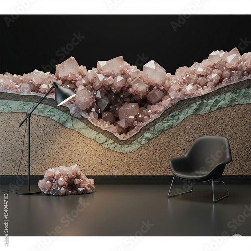 Cristallisation dans les granites en déco