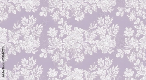 Seamless floral pattern vector illustration with vintage winter flowers and leaves for Christmas decoration