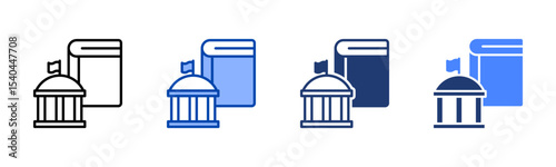 Education icon sheet multiple style collection