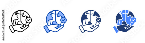 Responsibility icon sheet multiple style collection