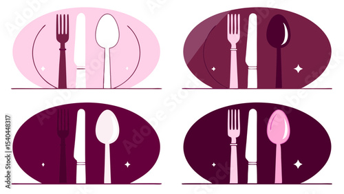 set of kitchen utensils