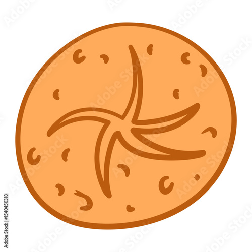 Pastry Breads and Baguettes Illustration Set