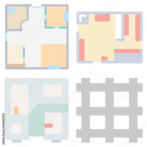 This floor plan presents a comprehensive layout of a residential area, highlighting room dimensions and furniture placements.