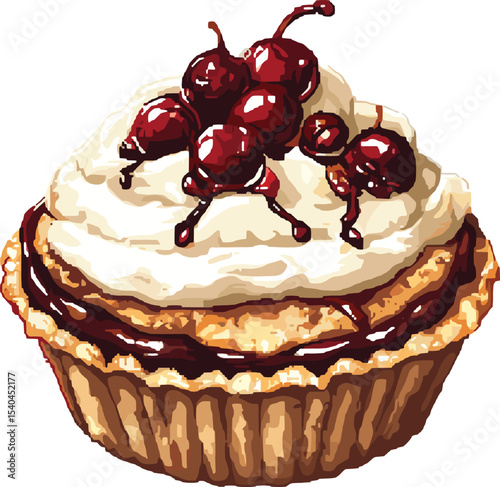 cheesecake with cherry