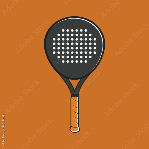Padel Racket icon logo Vector Illustration