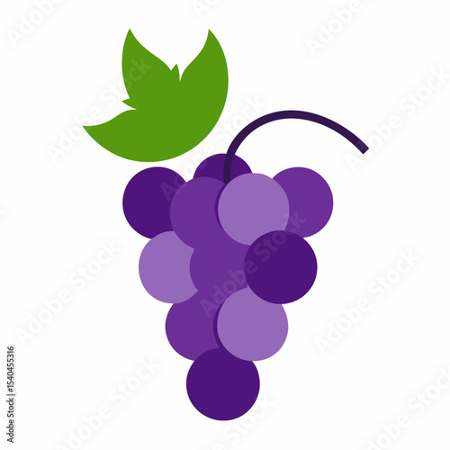 Grapevine Summer Vacation Vector Illustration AI Generated Travel Graphic on White Background