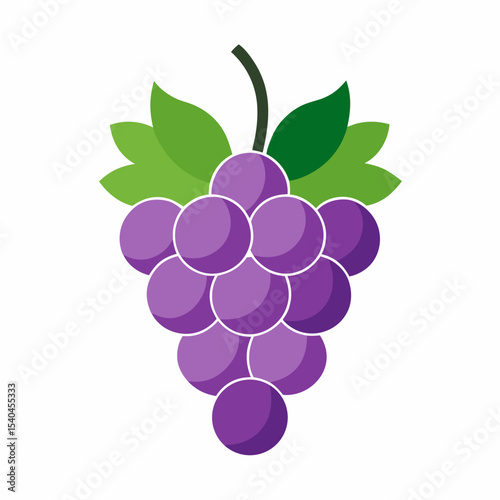 Grapevine Summer Vacation Vector Illustration AI Generated Travel Graphic on White Background