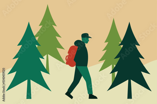 Solo Hiking Adventure Exploring Nature's Trails and Finding Tranquility in the Woods