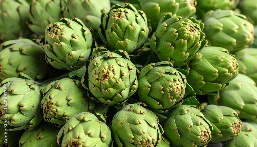 Fototapeta premium Fresh Green Artichokes Close Up.