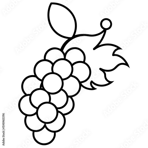 Grapevine Summer Vacation Vector Illustration AI Generated Travel Graphic on White Background