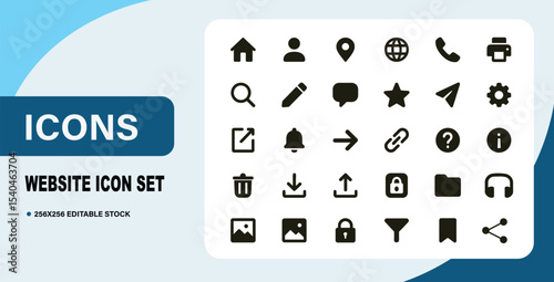 Website icon set