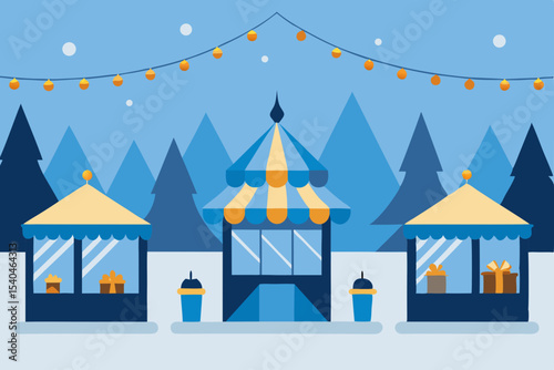 a crystal christmas market where every booth glows 
