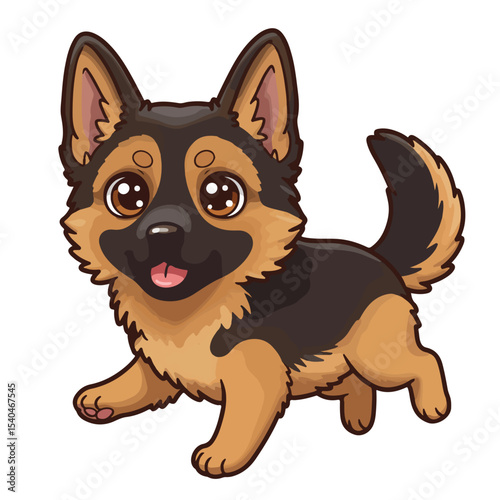 animal, cute, pet, illustration, dog, canine, vector, cartoon, isolated, puppy, breed, design, character, art, drawing, funny, shepherd, graphic, icon, domestic, german, mammal, german shepherd, 