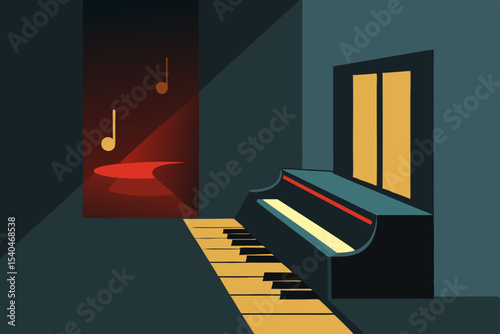 a hidden alley piano bar   glowing sheet music pro 