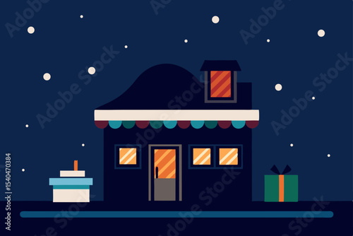 a midnight bookshop caf  on a rooftop  glowing sof