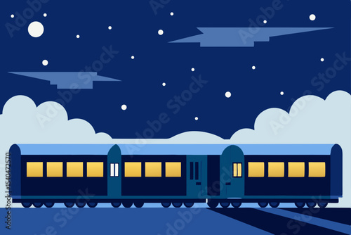 a quiet rooftop train station where glowing carria.svg