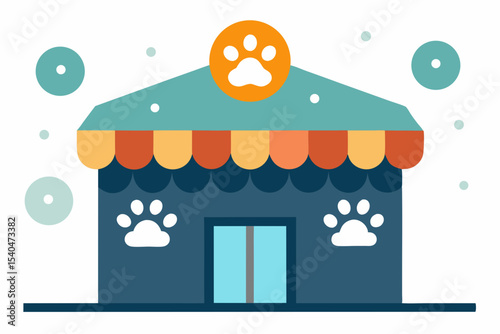 a rooftop cat caf  decorated with glowing ornament 