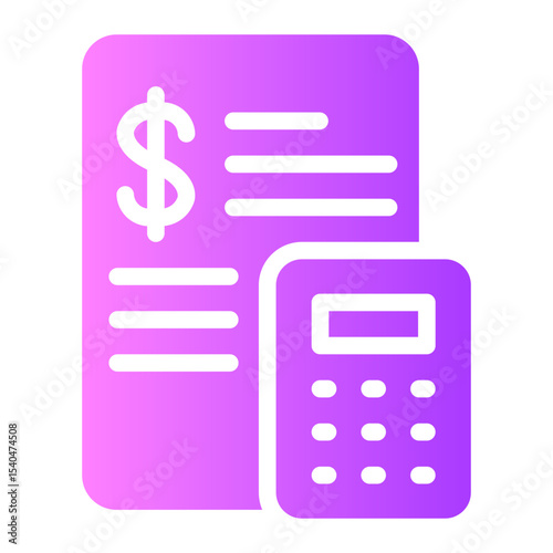 accounting gradient icon