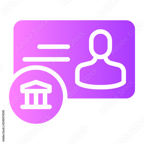 bankbook gradient icon