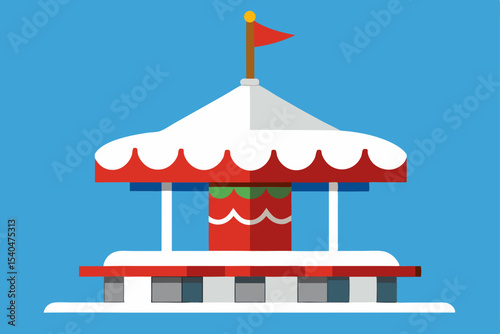 a sky high revolving restaurant decorated like 