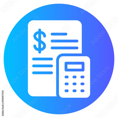 accounting gradient icon
